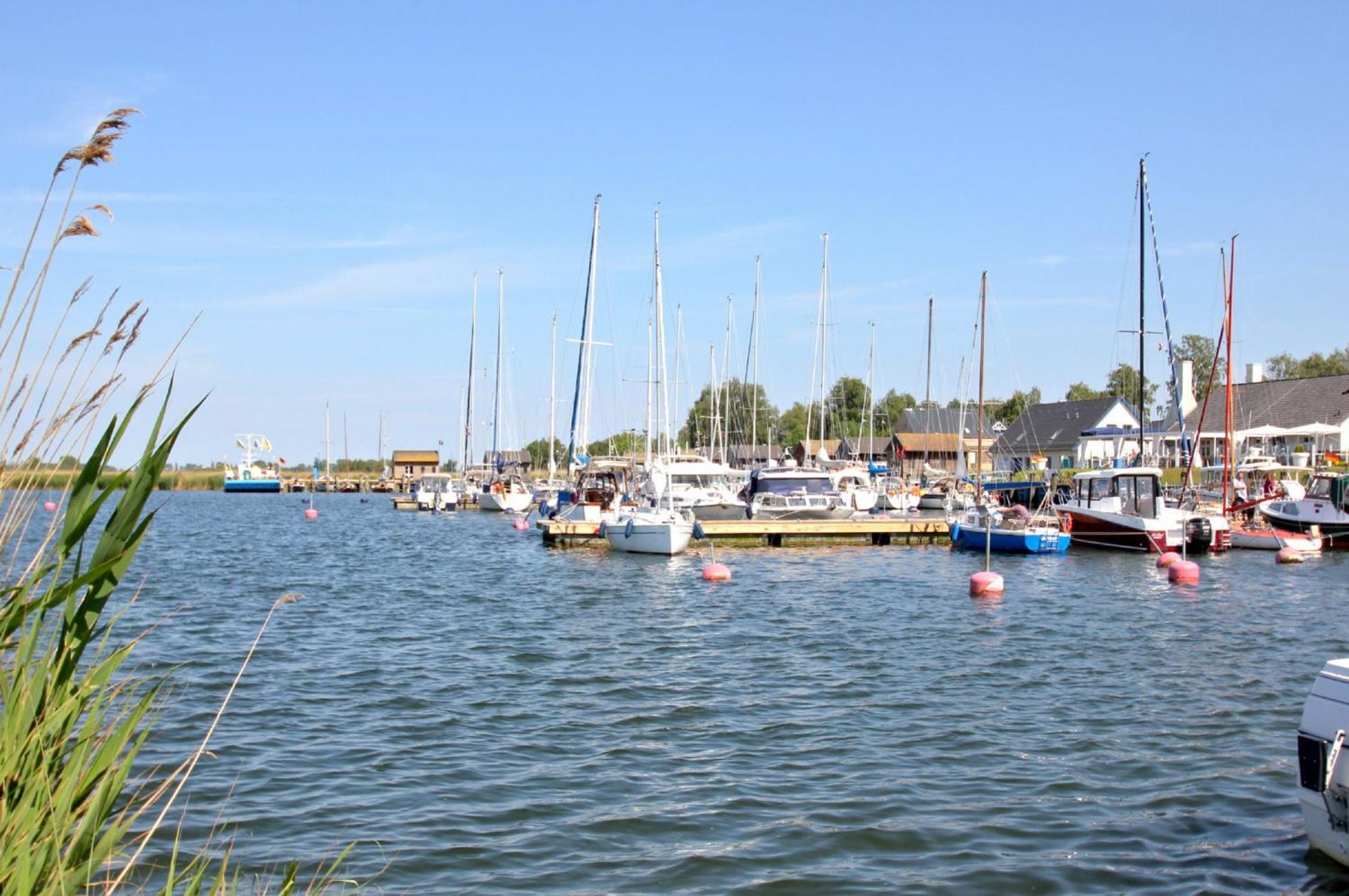 Hausboot Lydia Mit Sauna Und Elektrokamin - Hausbooturlaub Auf Ruegen Gager Exterior foto