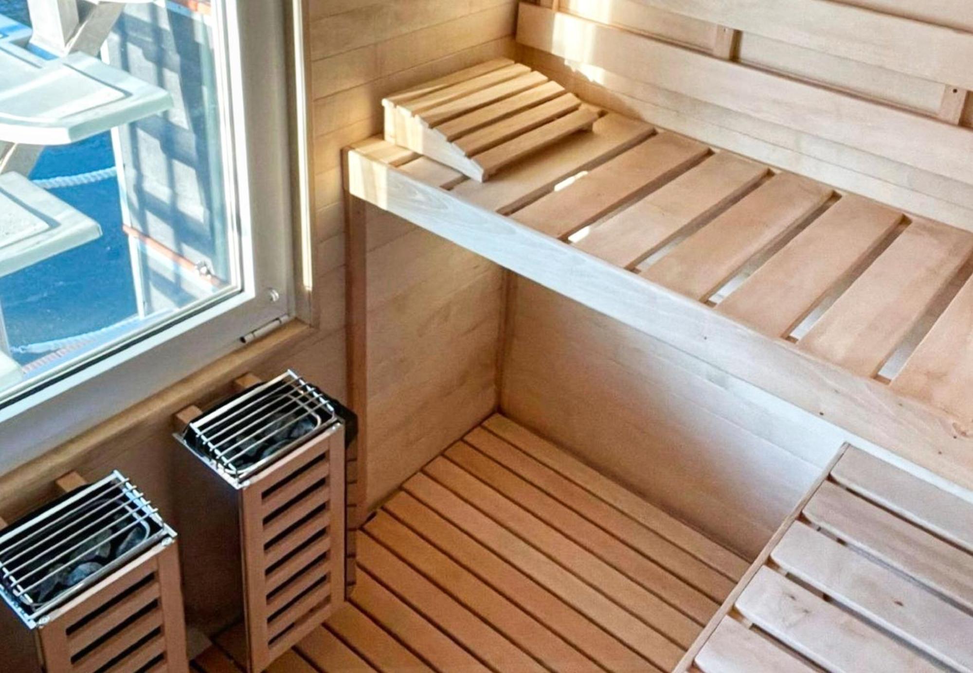 Hausboot Lydia Mit Sauna Und Elektrokamin - Hausbooturlaub Auf Ruegen Gager Exterior foto